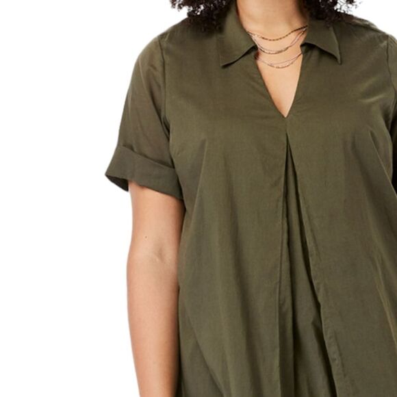 ROAMANS Cotton Swing Shirt Dress Size 30W - Picture 2 of 5